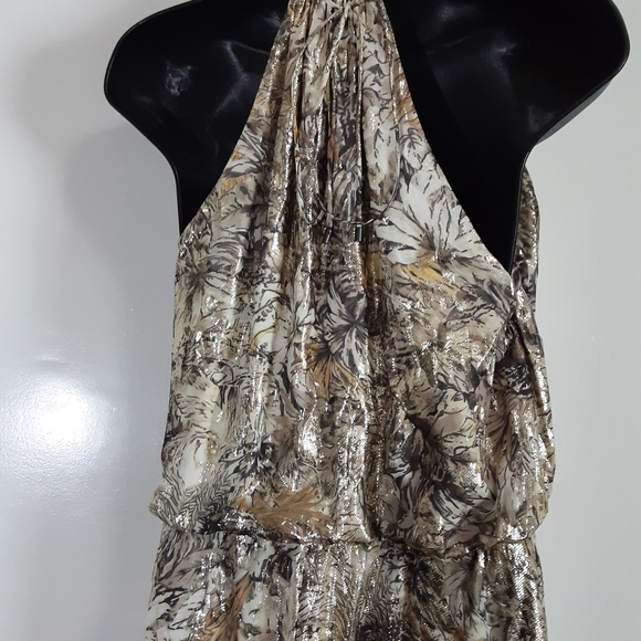 Haute Hippie Gold and Metallic Maxi Dress - Picture 4 of 9